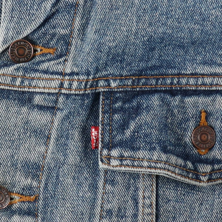 90'S Levi's 70598-4891 Large Patch Denim Jacket (Men's XL equivalent) Vintage cotton blue type Vintage Second Hand