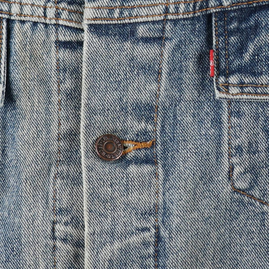 90'S Levi's 70598-4891 Large Patch Denim Jacket (Men's XL equivalent) Vintage cotton blue type Vintage Second Hand