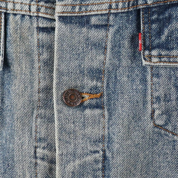 90'S Levi's 70598-4891 Large Patch Denim Jacket (Men's XL equivalent) Vintage cotton blue type Vintage Second Hand
