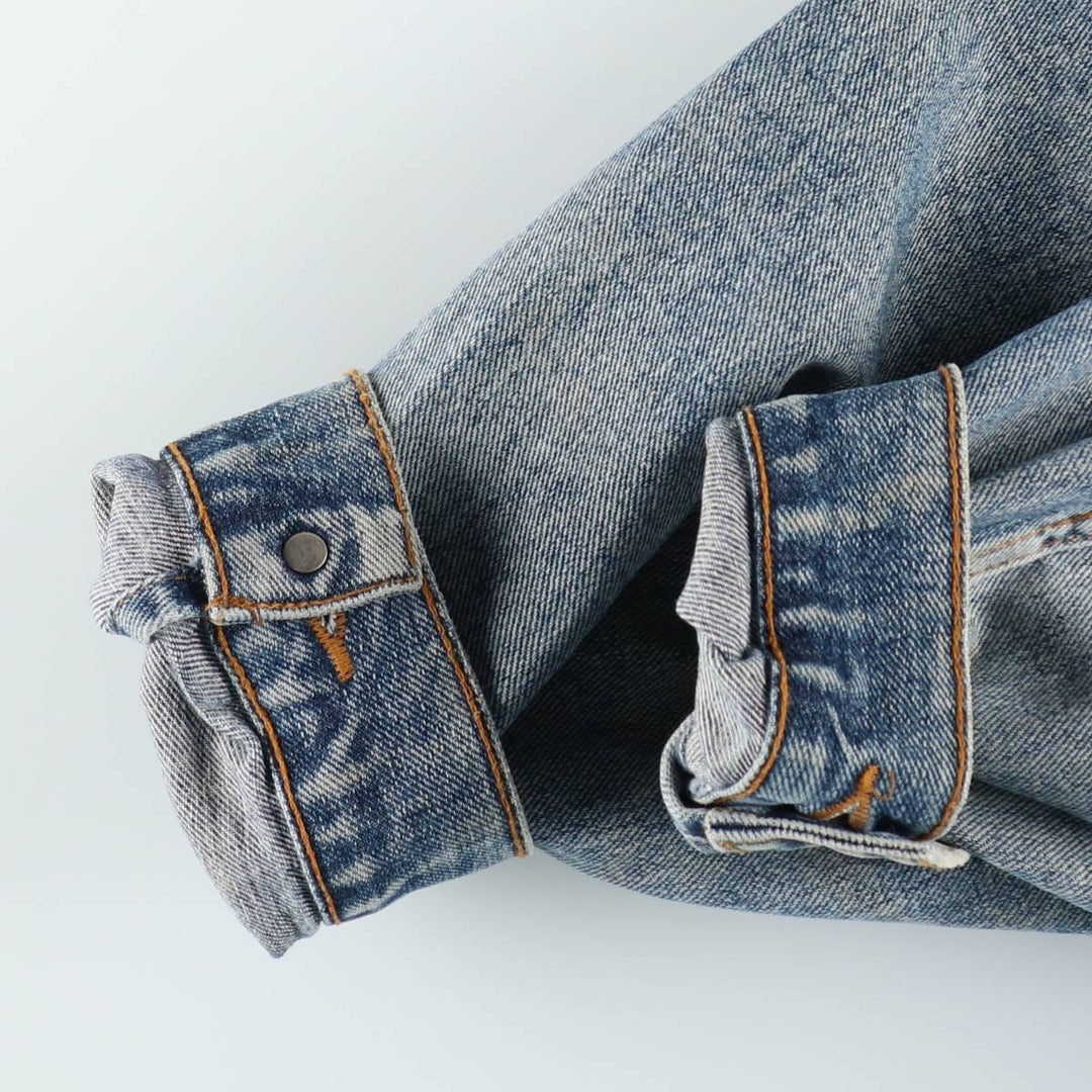 90'S Levi's 70598-4891 Large Patch Denim Jacket (Men's XL equivalent) Vintage cotton blue type Vintage Second Hand