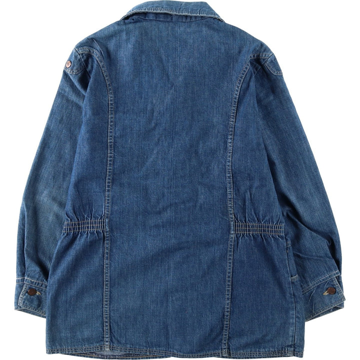 1970'S Wrangler WRAPID TRANSIT Denim Bush Jacket, Men's Size L (approx.), Vintage unclear blue type Vintage Second Hand