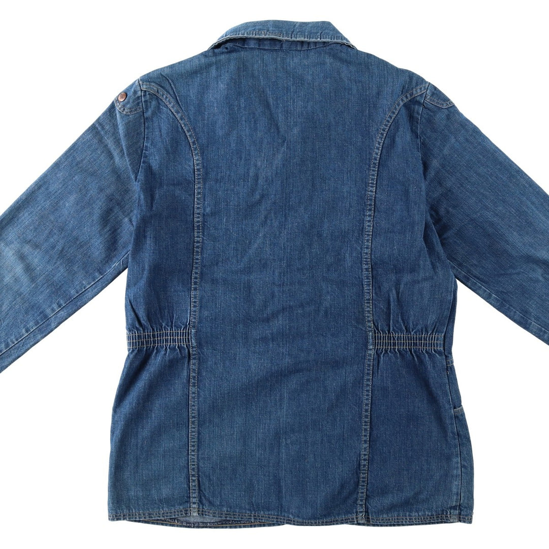 1970'S Wrangler WRAPID TRANSIT Denim Bush Jacket, Men's Size L (approx.), Vintage unclear blue type Vintage Second Hand