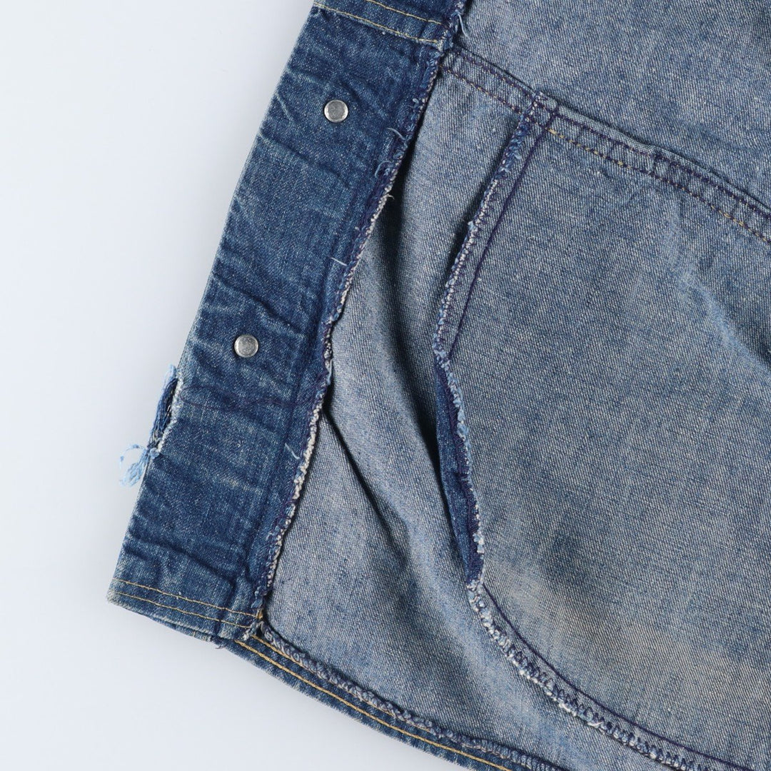 1970'S Wrangler WRAPID TRANSIT Denim Bush Jacket, Men's Size L (approx.), Vintage unclear blue type Vintage Second Hand