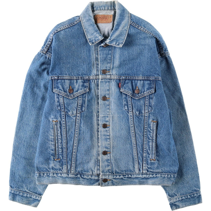 Levi's denim jacket, denim jacket, men's size XL unclear blue type Vintage Second Hand