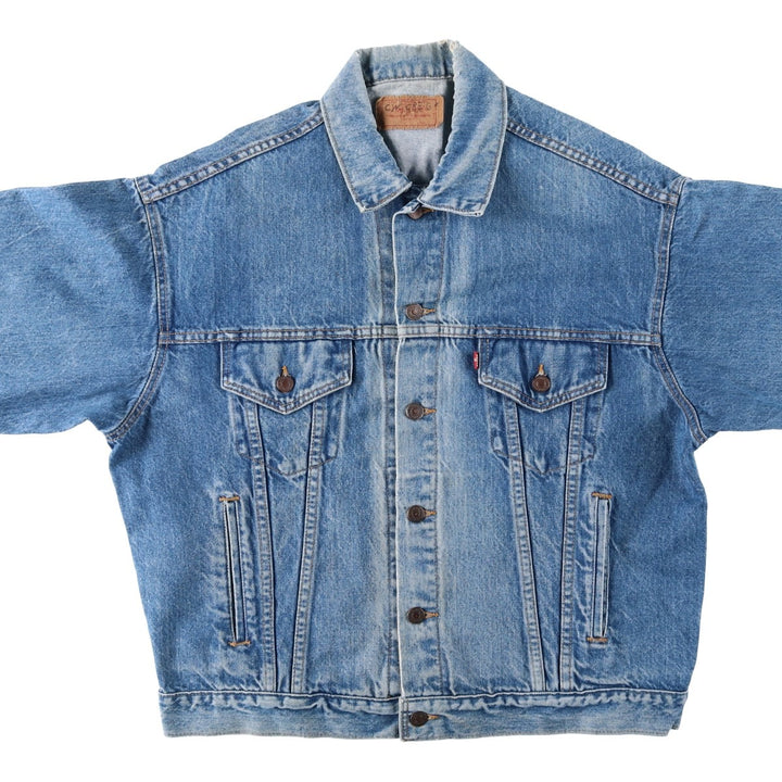 Levi's denim jacket, denim jacket, men's size XL unclear blue type Vintage Second Hand
