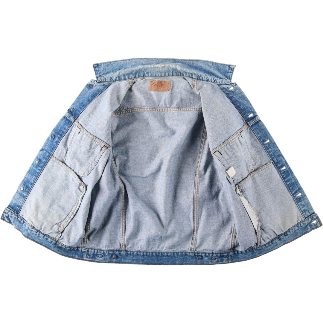 Levi's denim jacket, denim jacket, men's size XL unclear blue type Vintage Second Hand