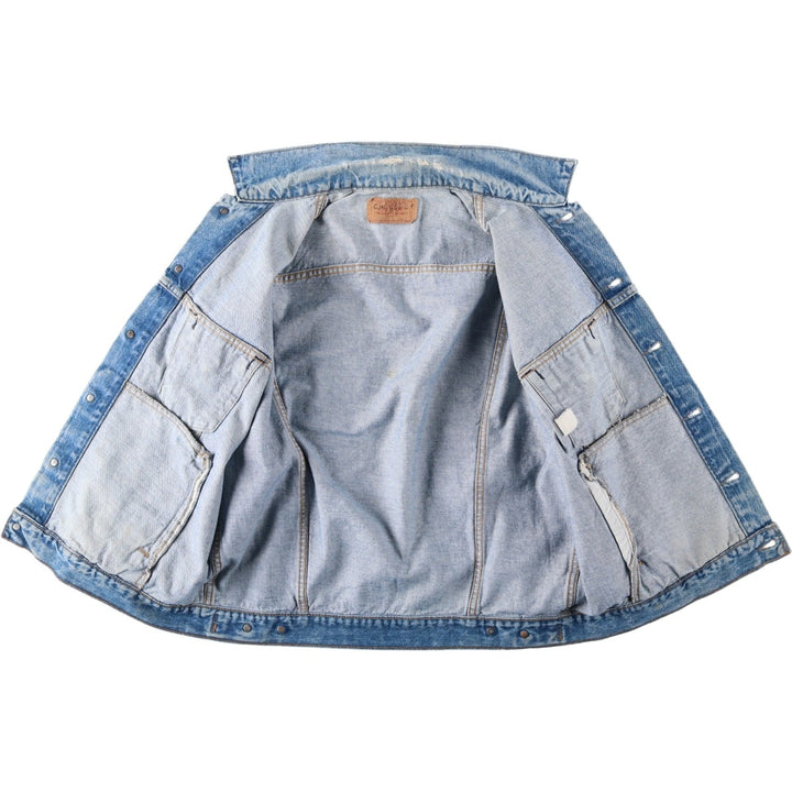 Levi's denim jacket, denim jacket, men's size XL unclear blue type Vintage Second Hand