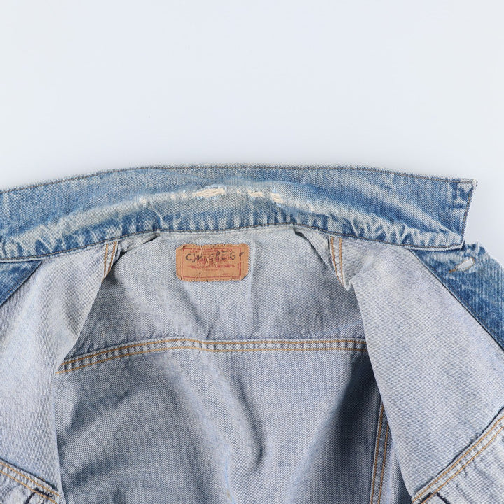 Levi's denim jacket, denim jacket, men's size XL unclear blue type Vintage Second Hand
