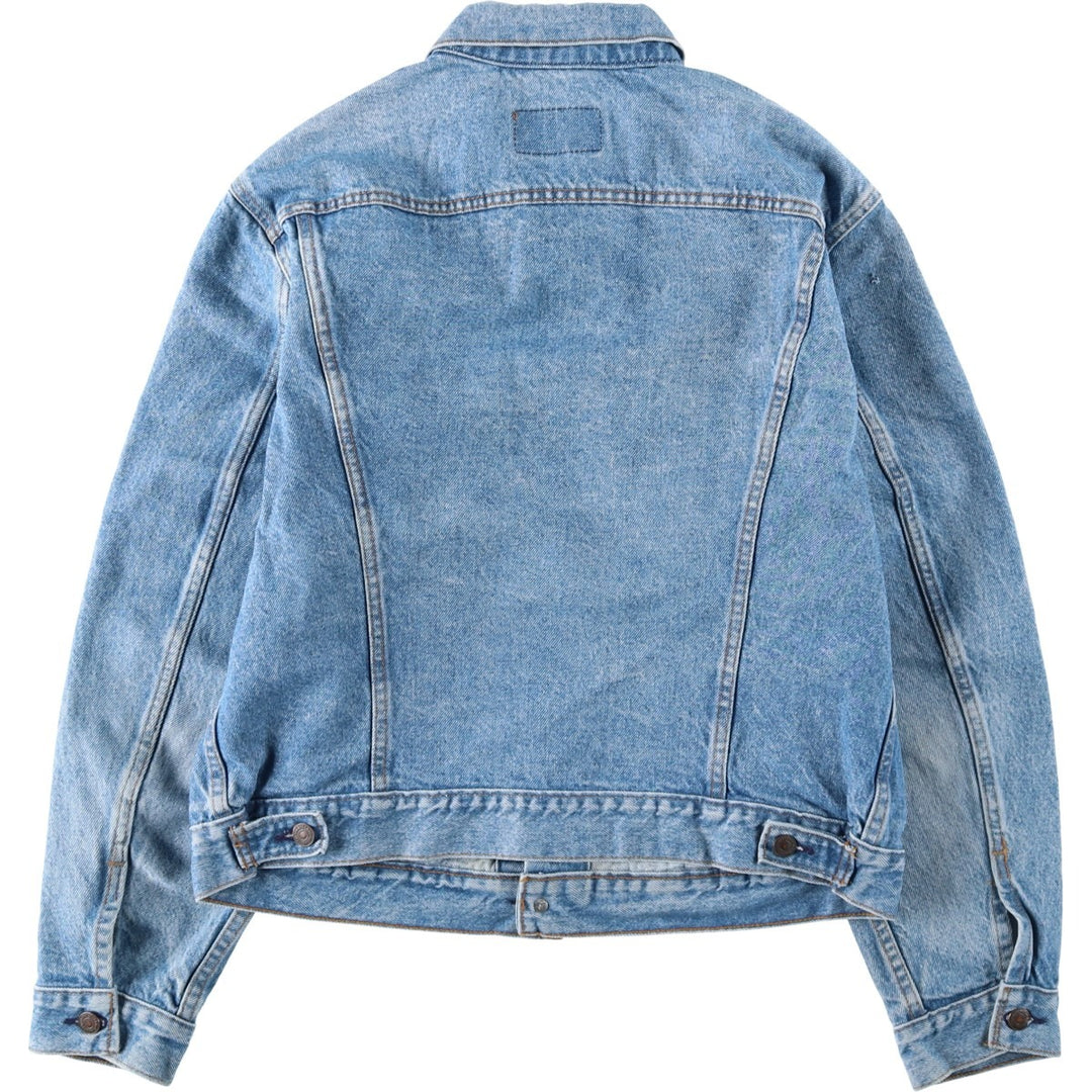 90'S Levi's 70506-0214 denim jacket, denim jacket, made in USA, men's size L, vintage cotton blue type Vintage Second Hand