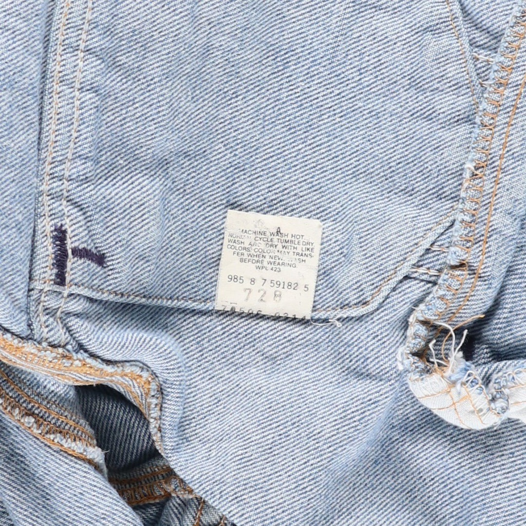 90'S Levi's 70506-0214 denim jacket, denim jacket, made in USA, men's size L, vintage cotton blue type Vintage Second Hand