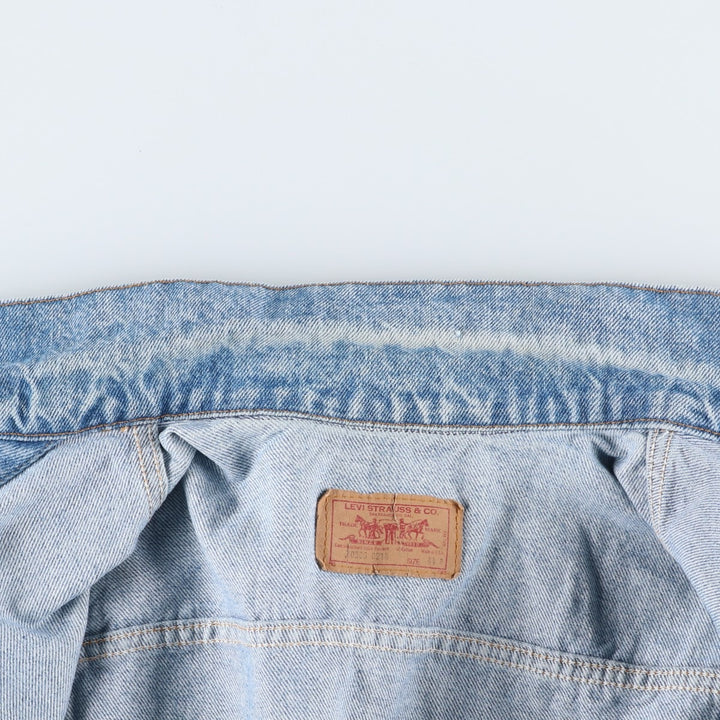 90'S Levi's 70506-0214 denim jacket, denim jacket, made in USA, men's size L, vintage cotton blue type Vintage Second Hand