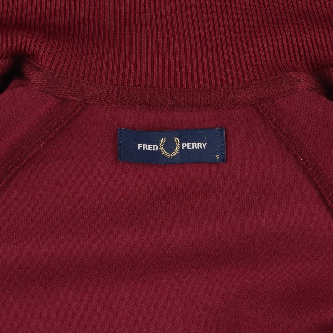 Fred Perry track jacket, men's size S (equivalent to size S) polyester burgundy type Vintage Second Hand