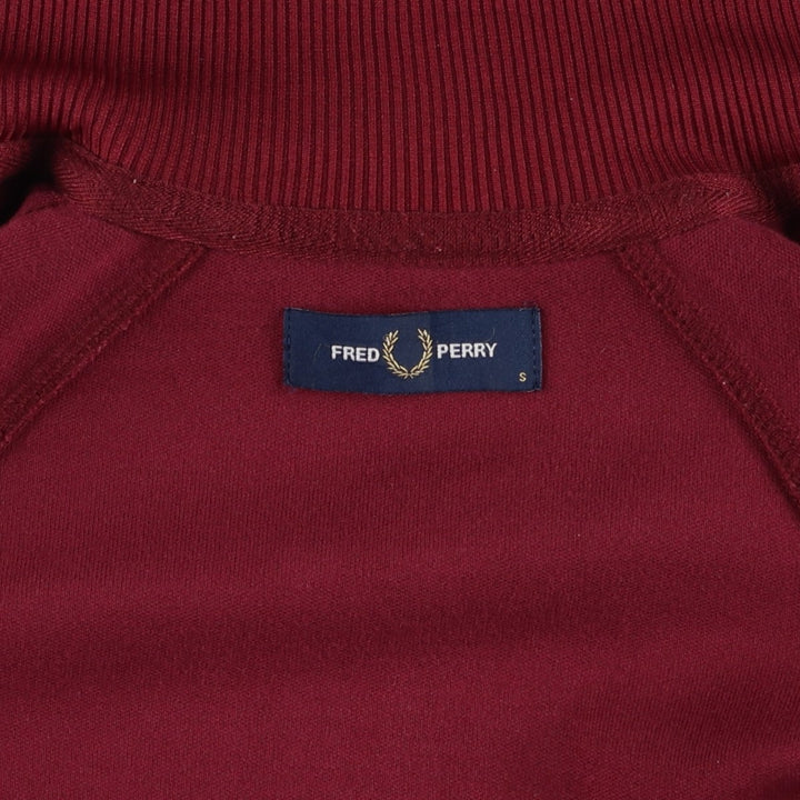 Fred Perry track jacket, men's size S (equivalent to size S) polyester burgundy type Vintage Second Hand