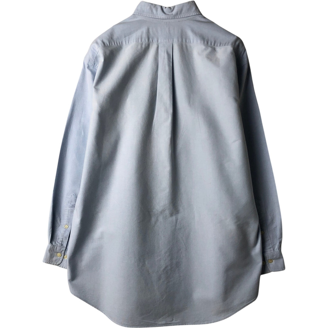 Ralph Lauren YARMOUTH long sleeve button down shirt, men's size L cotton Blue type light blue Vintage Second Hand