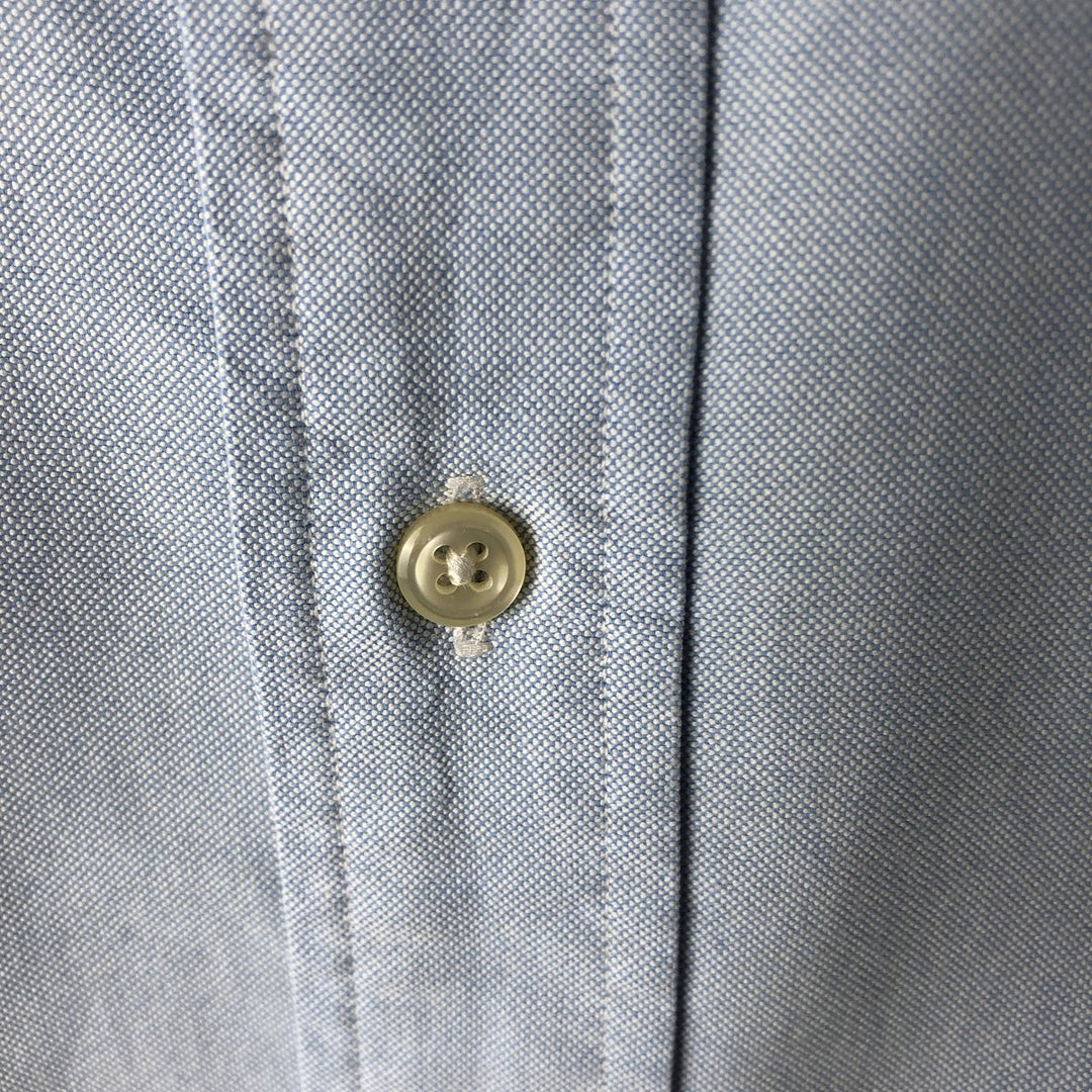 Ralph Lauren YARMOUTH long sleeve button down shirt, men's size L cotton Blue type light blue Vintage Second Hand