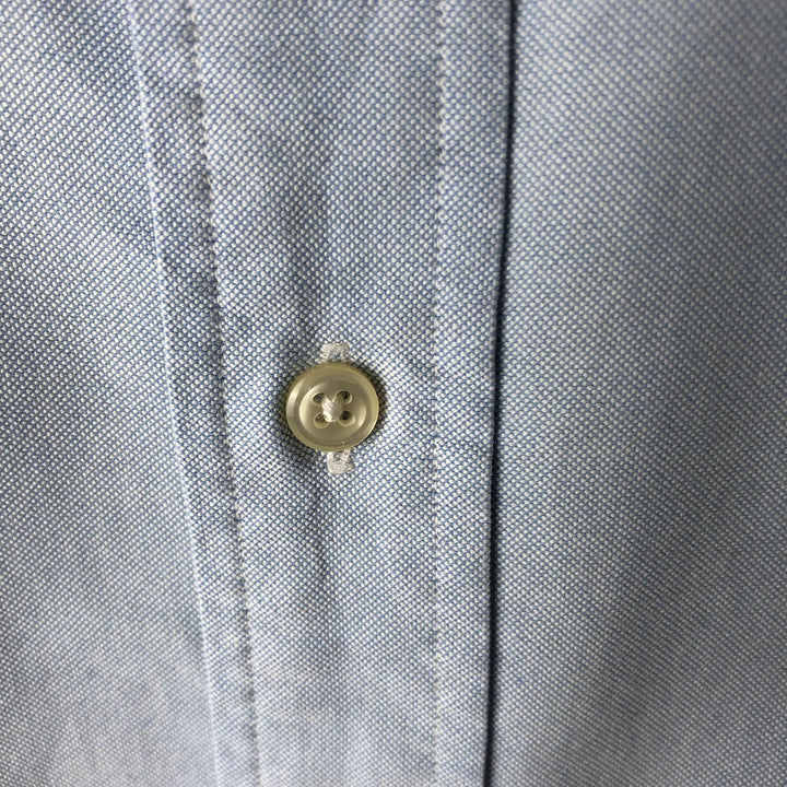 Ralph Lauren YARMOUTH long sleeve button down shirt, men's size L cotton Blue type light blue Vintage Second Hand
