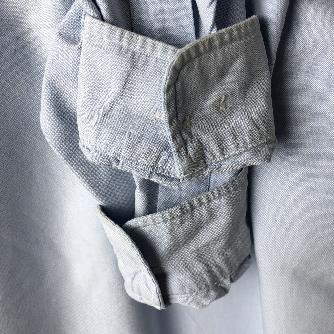 Ralph Lauren YARMOUTH long sleeve button down shirt, men's size L cotton Blue type light blue Vintage Second Hand