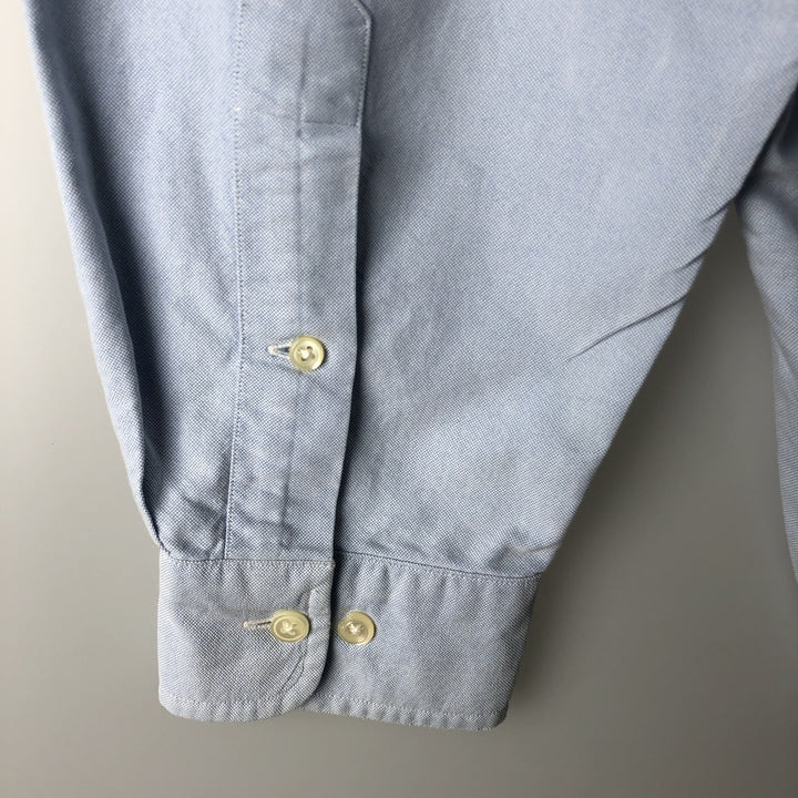 Ralph Lauren YARMOUTH long sleeve button down shirt, men's size L cotton Blue type light blue Vintage Second Hand