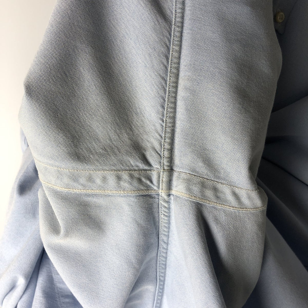 Ralph Lauren YARMOUTH long sleeve button down shirt, men's size L cotton Blue type light blue Vintage Second Hand