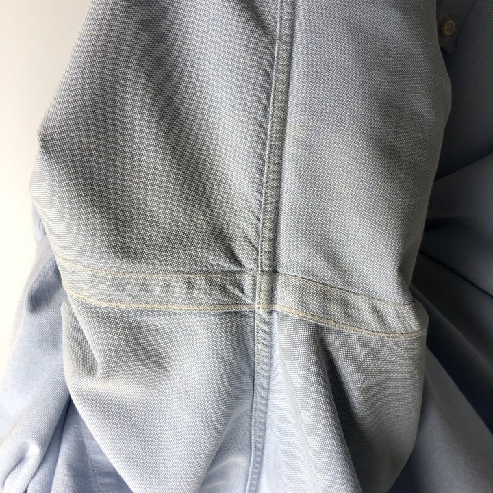 Ralph Lauren YARMOUTH long sleeve button down shirt, men's size L cotton Blue type light blue Vintage Second Hand