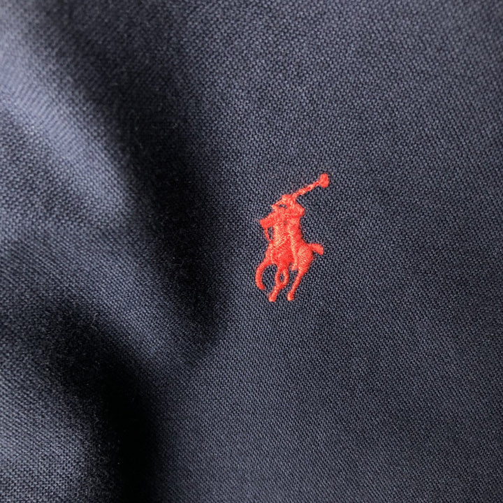 Ralph Lauren POLO RALPH LAUREN CLASSIC FIT long-sleeved button-down shirt, men's size L cotton navy blue type Vintage Second Hand
