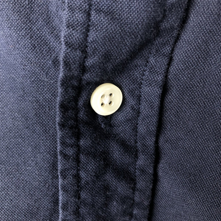 Ralph Lauren POLO RALPH LAUREN CLASSIC FIT long-sleeved button-down shirt, men's size L cotton navy blue type Vintage Second Hand