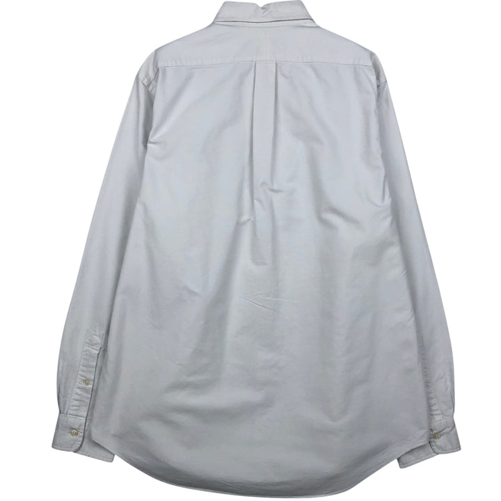 Ralph Lauren long sleeve button down shirt, men's size L cotton white type Vintage Second Hand