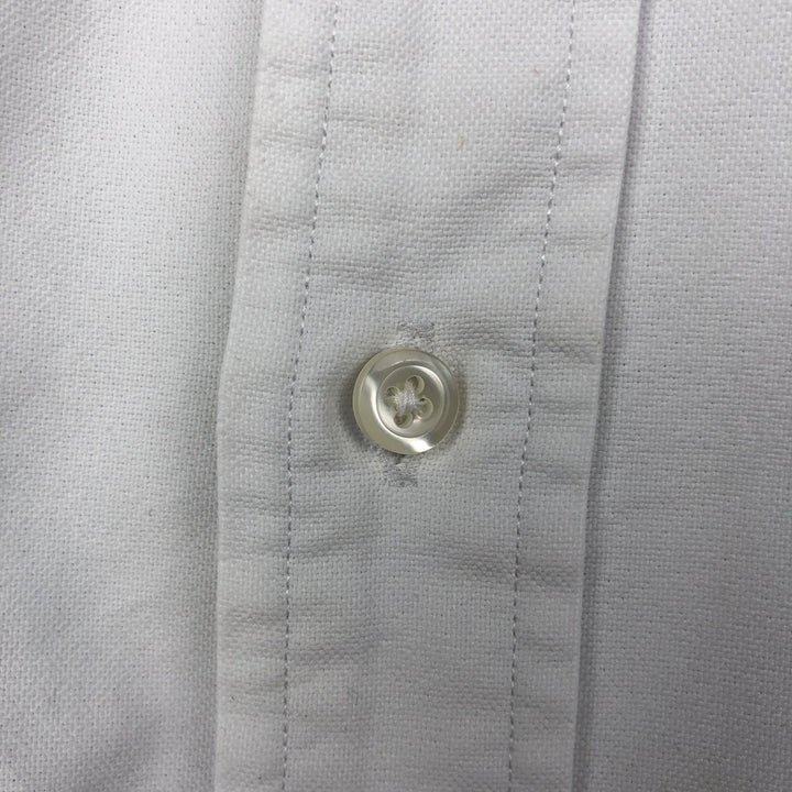 Ralph Lauren long sleeve button down shirt, men's size L cotton white type Vintage Second Hand