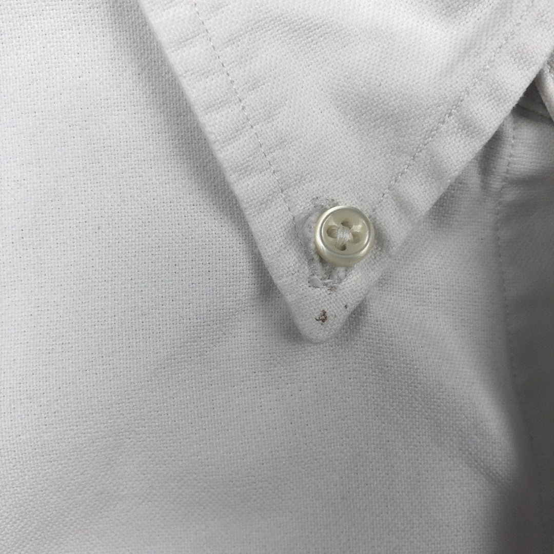 Ralph Lauren long sleeve button down shirt, men's size L cotton white type Vintage Second Hand