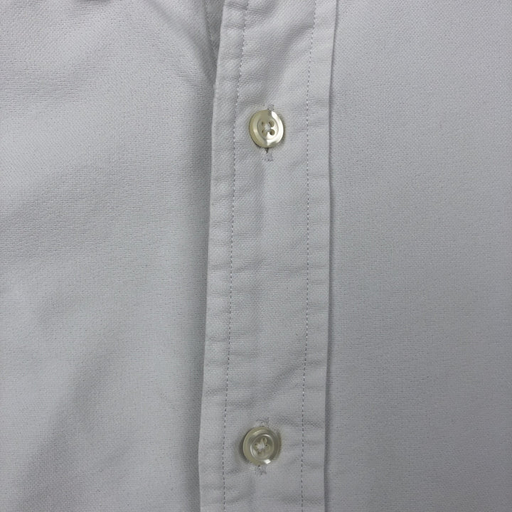 Ralph Lauren long sleeve button down shirt, men's size L cotton white type Vintage Second Hand