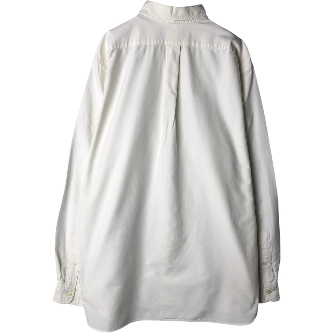 Ralph Lauren Classic Fit Long Sleeve Button Down Shirt, Men's Size L cotton white type Vintage Second Hand