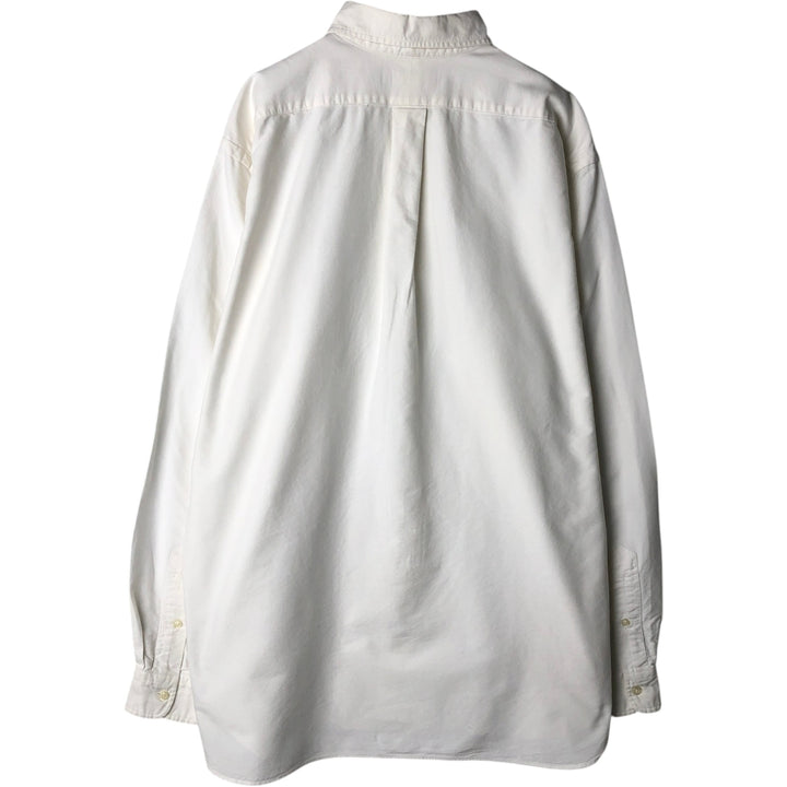 Ralph Lauren Classic Fit Long Sleeve Button Down Shirt, Men's Size L cotton white type Vintage Second Hand