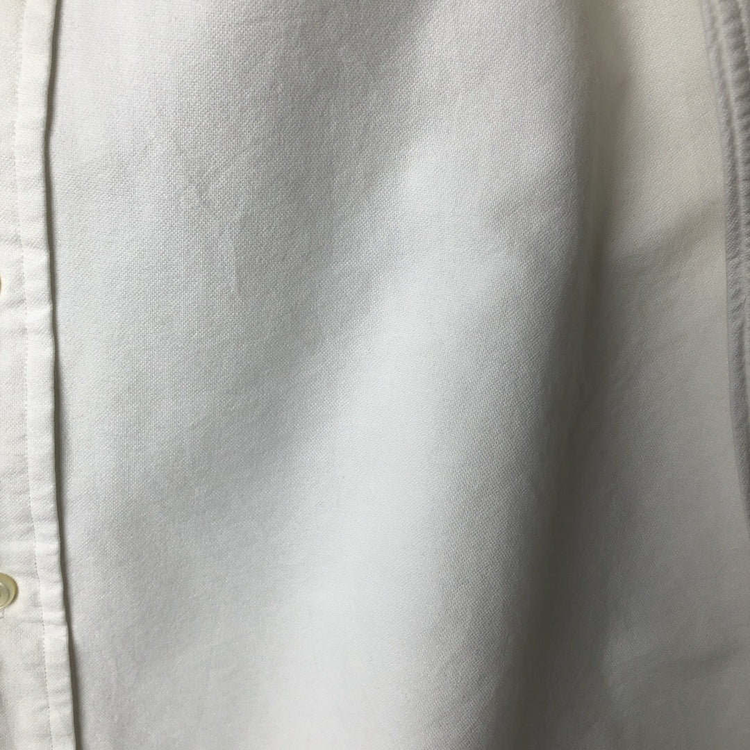 Ralph Lauren Classic Fit Long Sleeve Button Down Shirt, Men's Size L cotton white type Vintage Second Hand