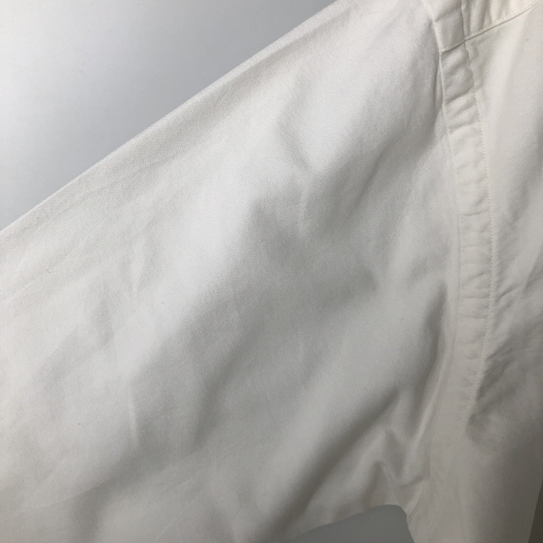 Ralph Lauren Classic Fit Long Sleeve Button Down Shirt, Men's Size L cotton white type Vintage Second Hand