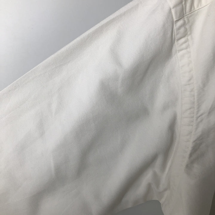 Ralph Lauren Classic Fit Long Sleeve Button Down Shirt, Men's Size L cotton white type Vintage Second Hand