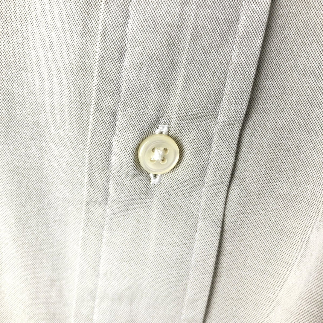 Ralph Lauren Classic Fit Long Sleeve Button Down Shirt Men's XL cotton gray type Vintage Second Hand