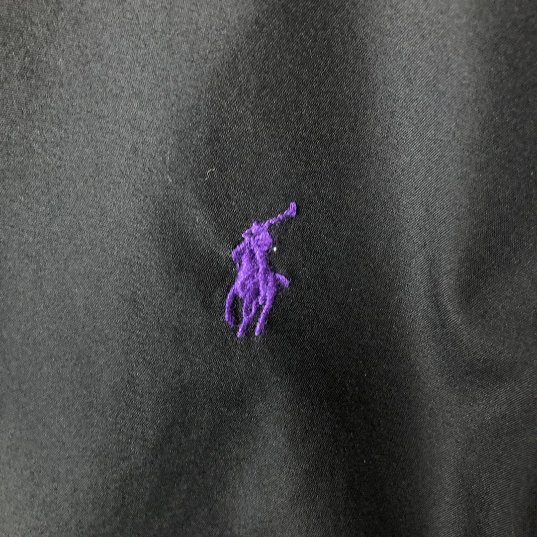 Ralph Lauren POLO RALPH LAUREN CUSTOM FIT long sleeve button down shirt men's M size cotton navy blue type Vintage Second Hand