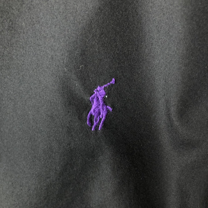 Ralph Lauren POLO RALPH LAUREN CUSTOM FIT long sleeve button down shirt men's M size cotton navy blue type Vintage Second Hand