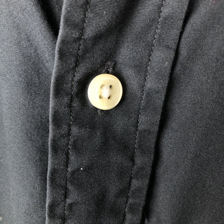 Ralph Lauren POLO RALPH LAUREN CUSTOM FIT long sleeve button down shirt men's M size cotton navy blue type Vintage Second Hand