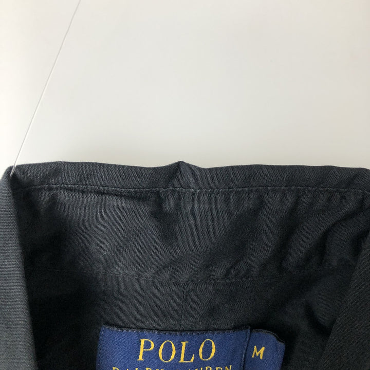 Ralph Lauren POLO RALPH LAUREN CUSTOM FIT long sleeve button down shirt men's M size cotton navy blue type Vintage Second Hand