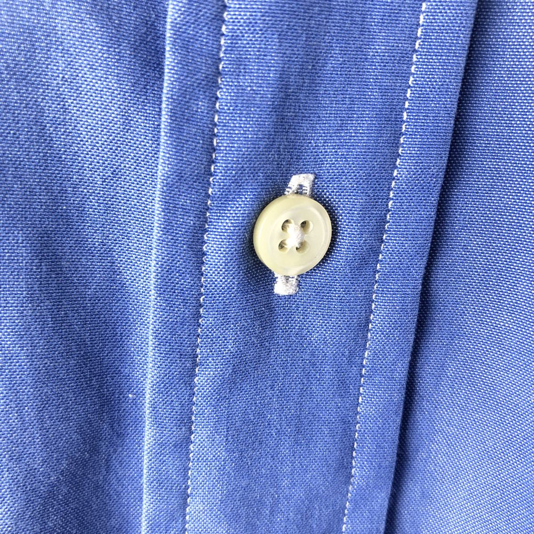 Ralph Lauren Classic Fit Long Sleeve Button Down Shirt Men's XL cotton blue type Vintage Second Hand
