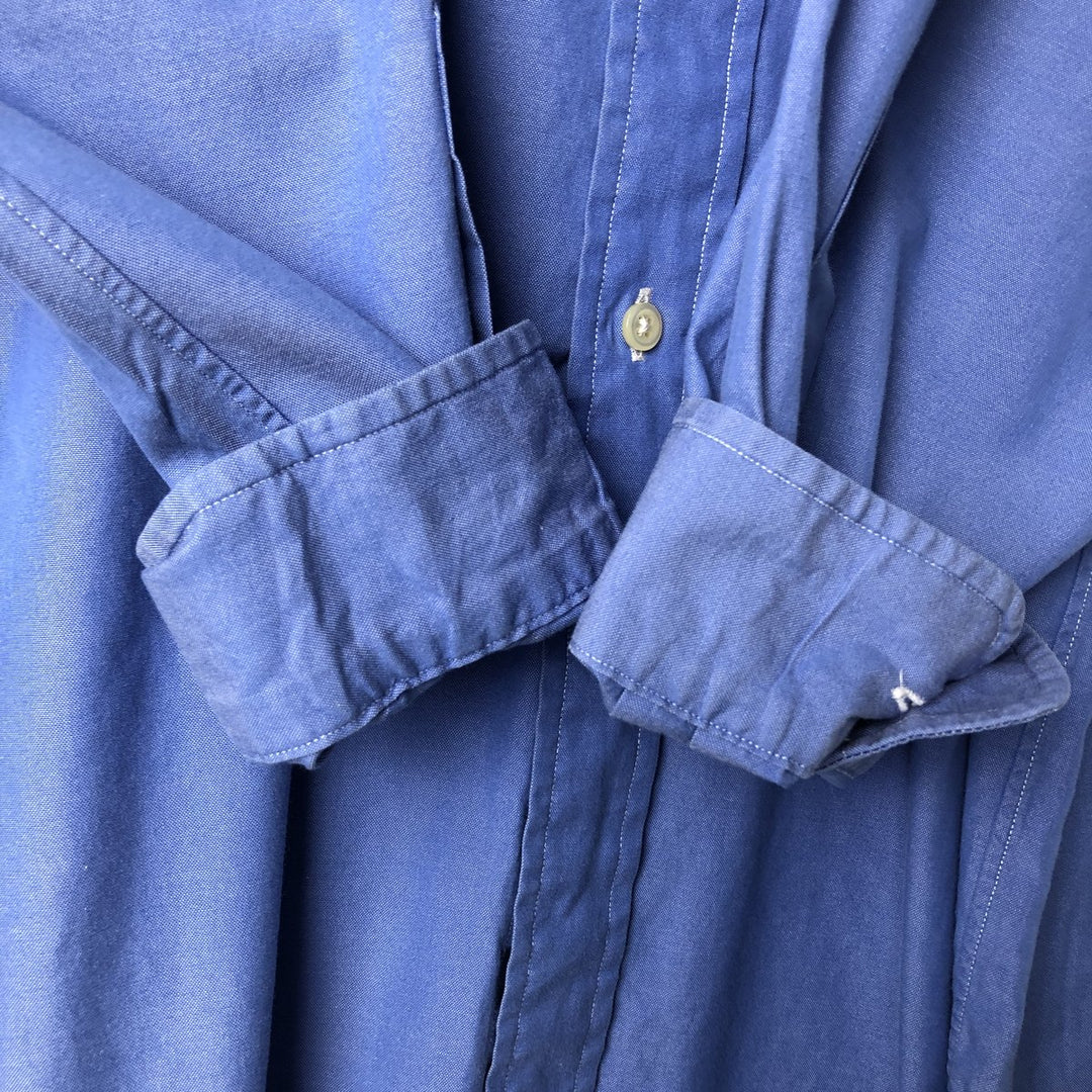 Ralph Lauren Classic Fit Long Sleeve Button Down Shirt Men's XL cotton blue type Vintage Second Hand