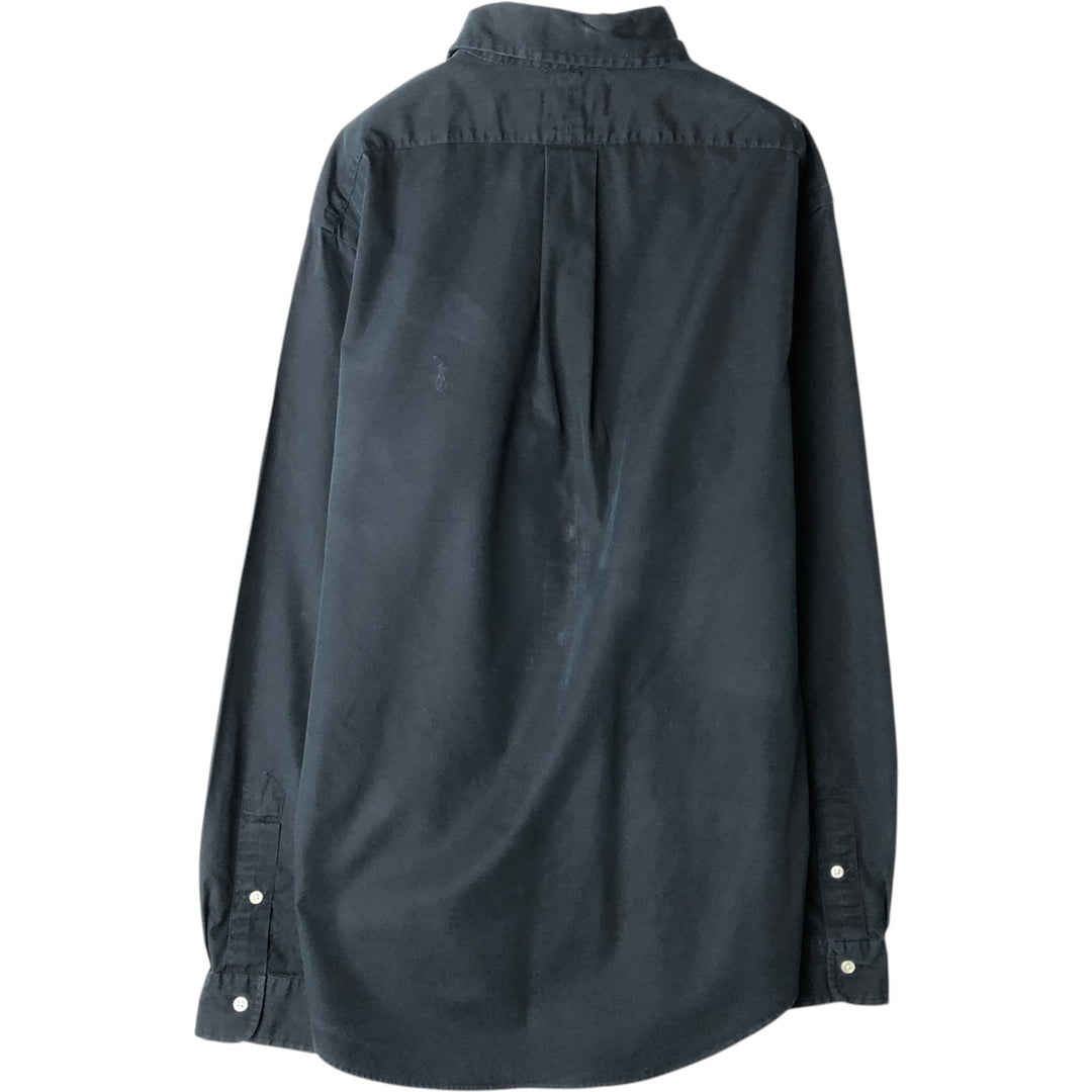 Ralph Lauren POLO by Ralph Lauren CUSTOM FIT long-sleeved button-down shirt, men's size M cotton black type Vintage Second Hand