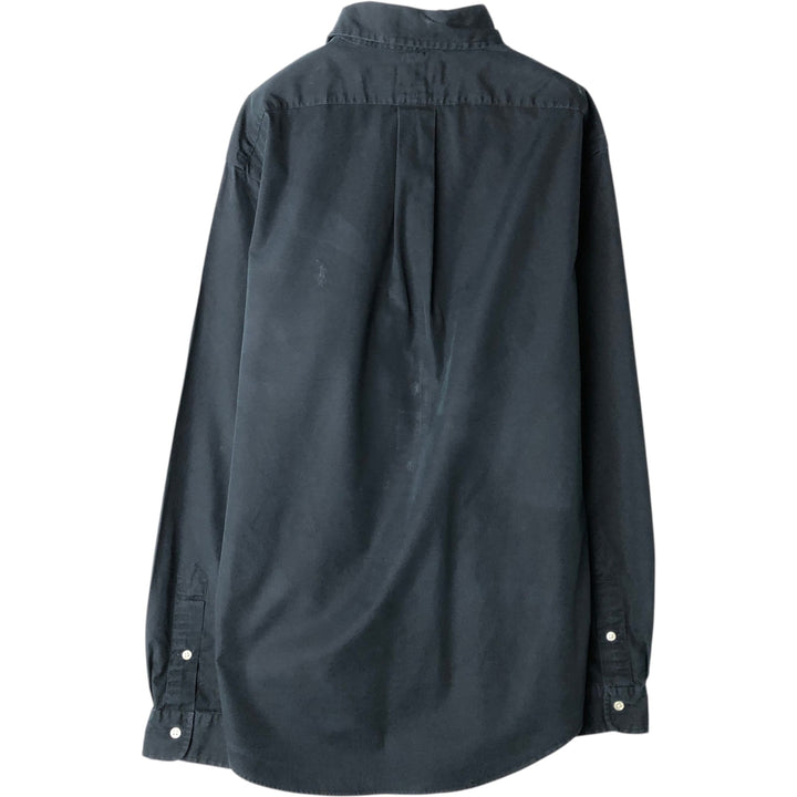 Ralph Lauren POLO by Ralph Lauren CUSTOM FIT long-sleeved button-down shirt, men's size M cotton black type Vintage Second Hand