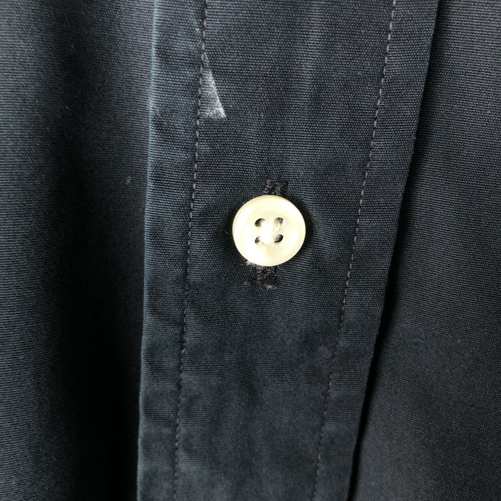 Ralph Lauren POLO by Ralph Lauren CUSTOM FIT long-sleeved button-down shirt, men's size M cotton black type Vintage Second Hand