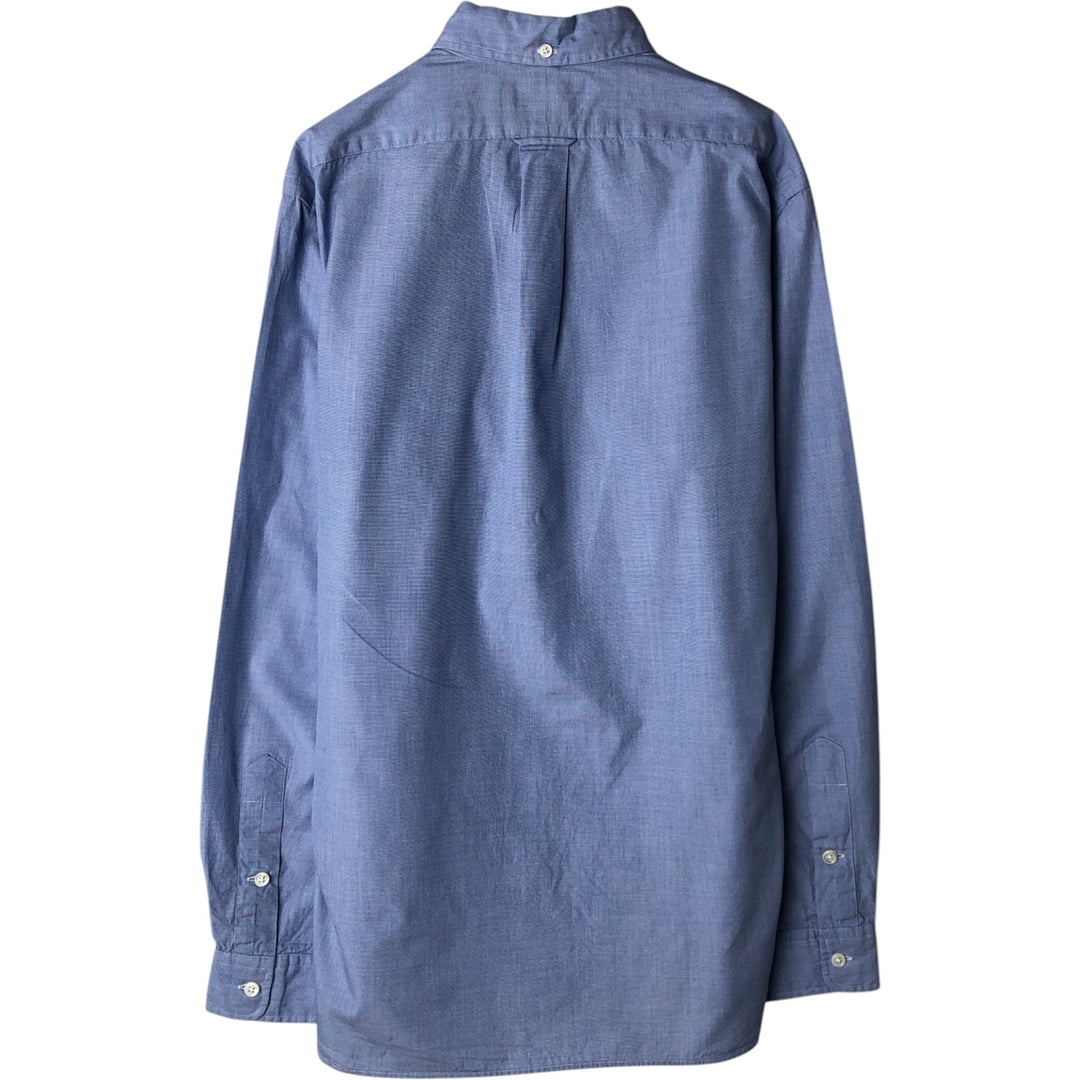 Ralph Lauren POLO by Ralph Lauren Custom Fit Long-Sleeve Button-Down Shirt, Men's Size S (approx.) cotton Blue type light blue Vintage Second Hand
