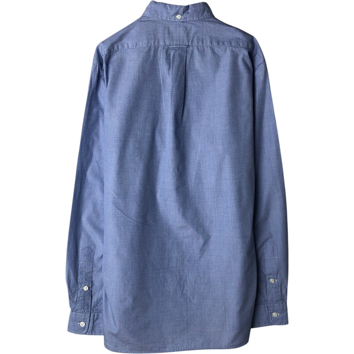 Ralph Lauren POLO by Ralph Lauren Custom Fit Long-Sleeve Button-Down Shirt, Men's Size S (approx.) cotton Blue type light blue Vintage Second Hand