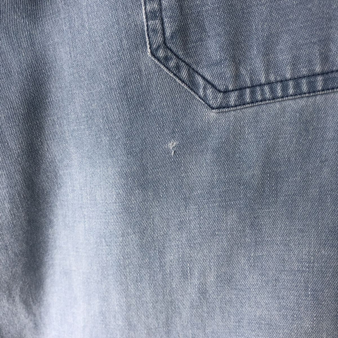 Ralph Lauren POLO by Ralph Lauren long sleeve cotton shirt, men's XL size cotton blue type Vintage Second Hand