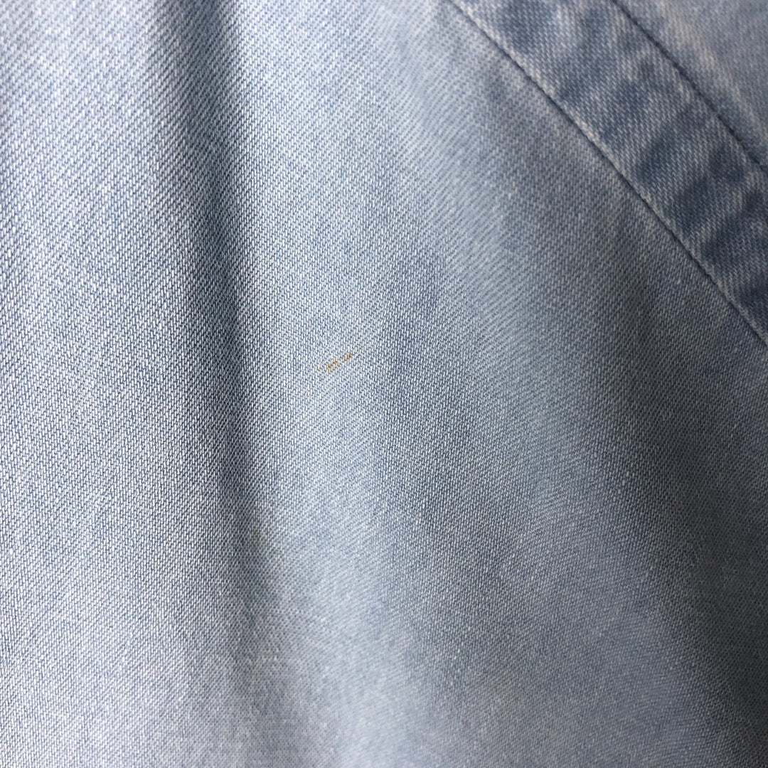 Ralph Lauren POLO by Ralph Lauren long sleeve cotton shirt, men's XL size cotton blue type Vintage Second Hand