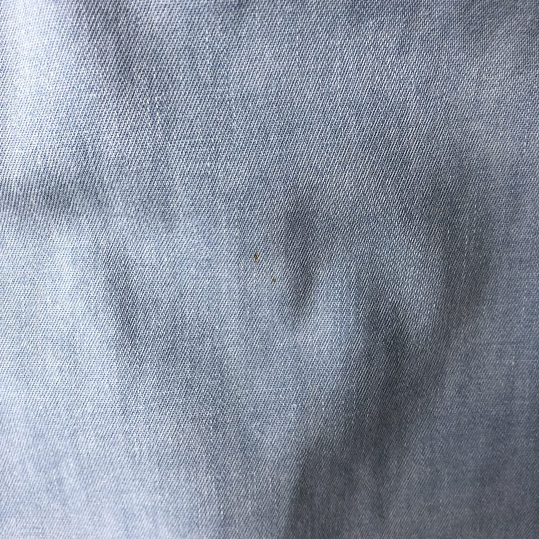 Ralph Lauren POLO by Ralph Lauren long sleeve cotton shirt, men's XL size cotton blue type Vintage Second Hand